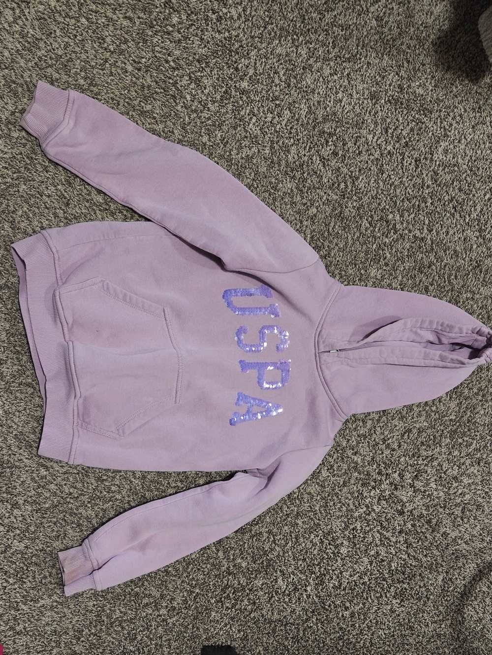 Girls' Lavender Hoodie Sweatshirt